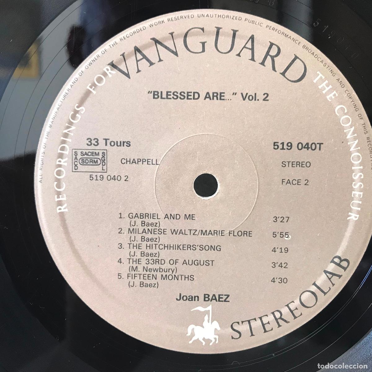 Discos de vinilo: Blessed are... vol. II. Joan Baez - Foto 3