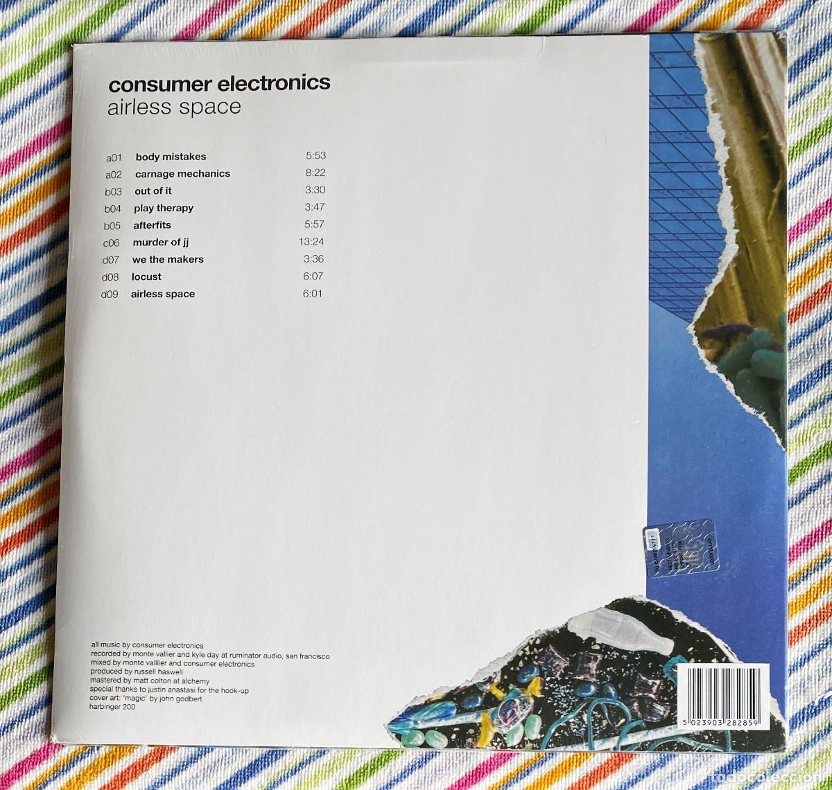 Discos de vinilo: CONSUMER ELECTRONICS - AIRLESS SPACE 12 DOBLE LP PRECINTADO - POWER ELECTRONICS EXPERIMENTAL NOISE - Foto 2