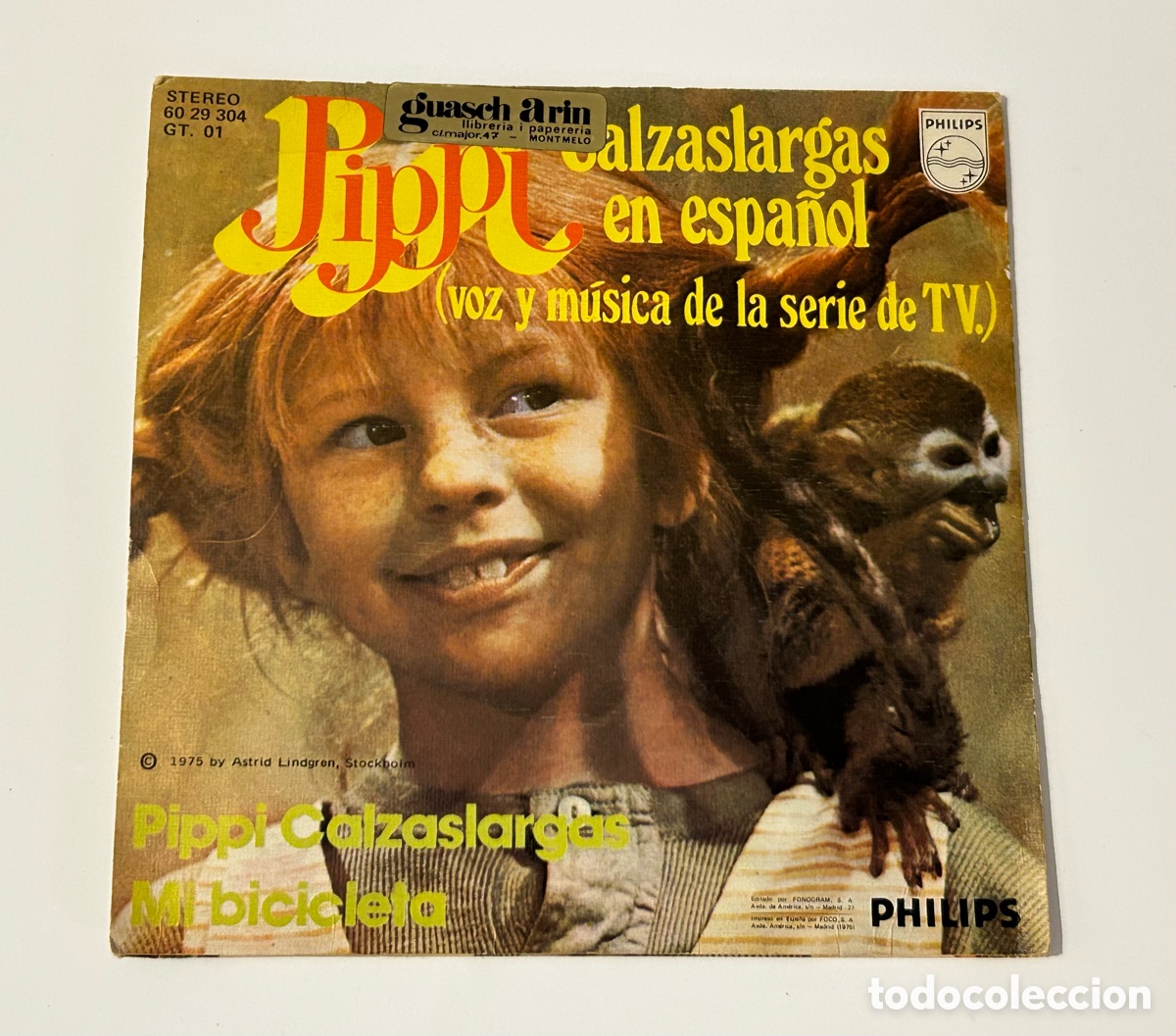 Discos de vinilo: PIPPI CALZASLARGAS. SINGLE PHILIPS. 1975 - Foto 2