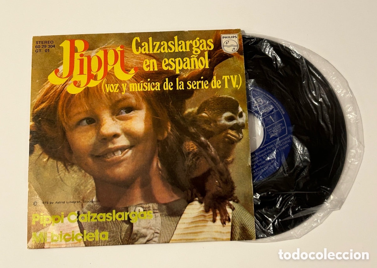 Discos de vinilo: PIPPI CALZASLARGAS. SINGLE PHILIPS. 1975 - Foto 1