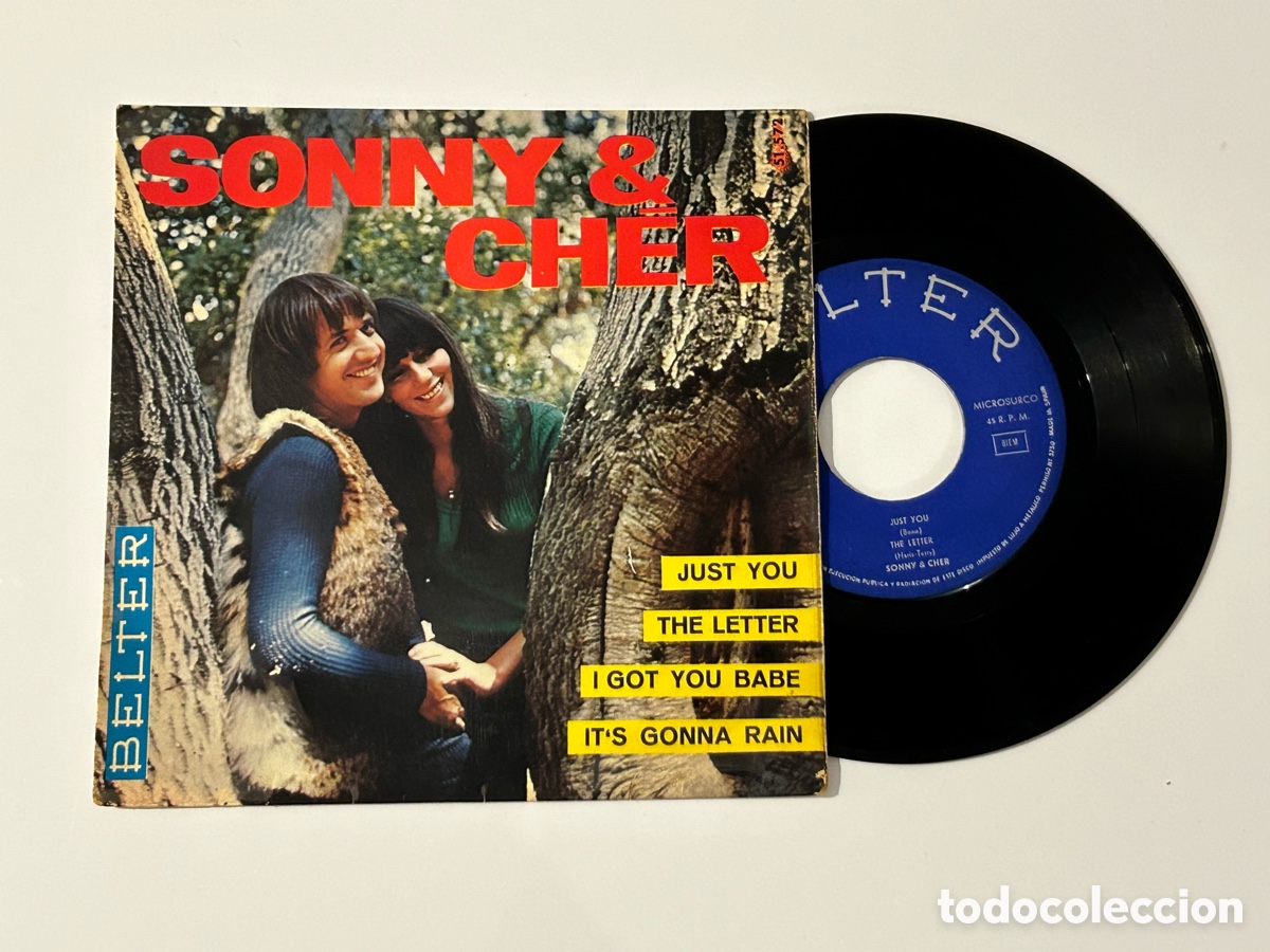 Discos de vinilo: SONNY & CHER. JUST YOU + 3. 1965 - Foto 1