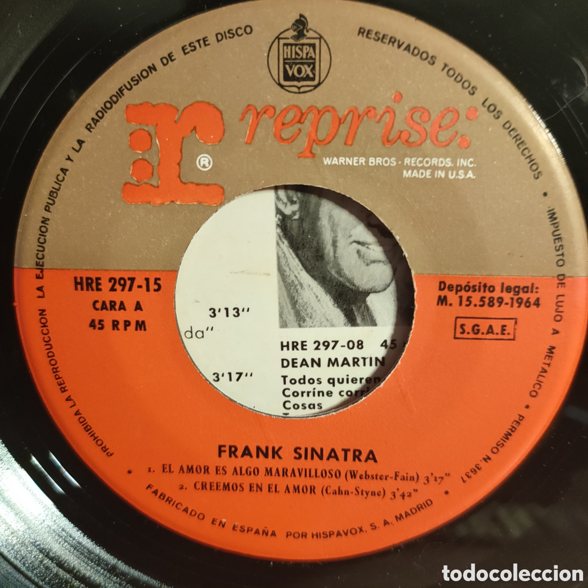 Discos de vinilo: Frank Sinatra &ndash; Exitos De Peliculas! . 1964 original Spain disco 7&rdquo; vinilo - Foto 3
