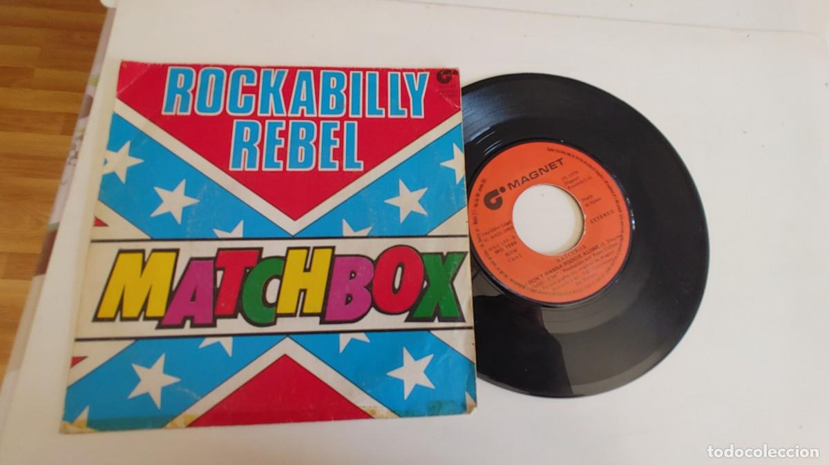Discos de vinilo: MATCHBOX-SINGLE ROCKABILLY REBEL - Foto 1