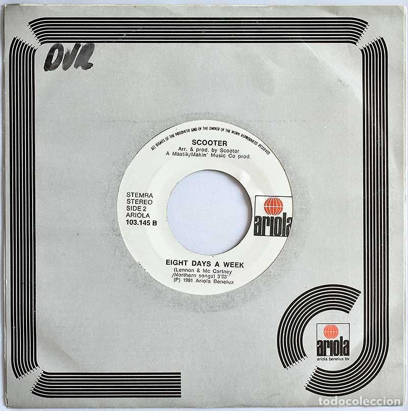Discos de vinilo: Scooter - You / Eight Days A Week. Single - Foto 2