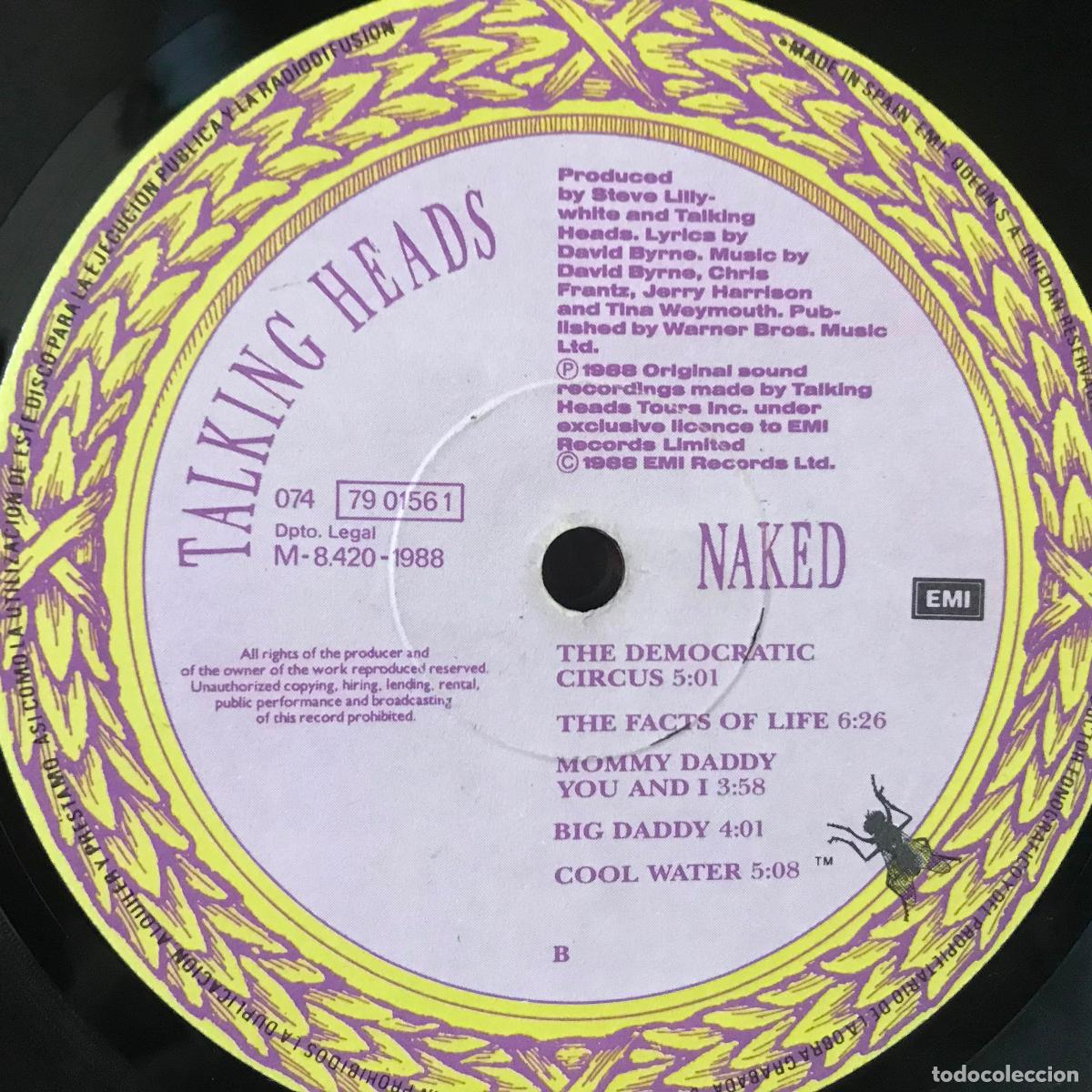 Discos de vinilo: Talking Heads. Naked - Foto 3
