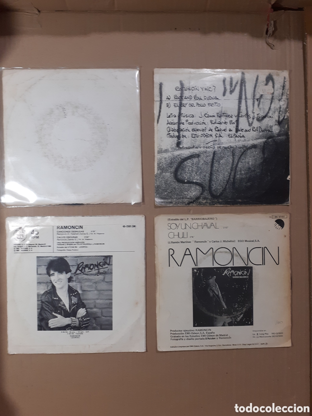 Discos de vinilo: Ramoncin. 4 singles. Rock and roll dudua. - Foto 6