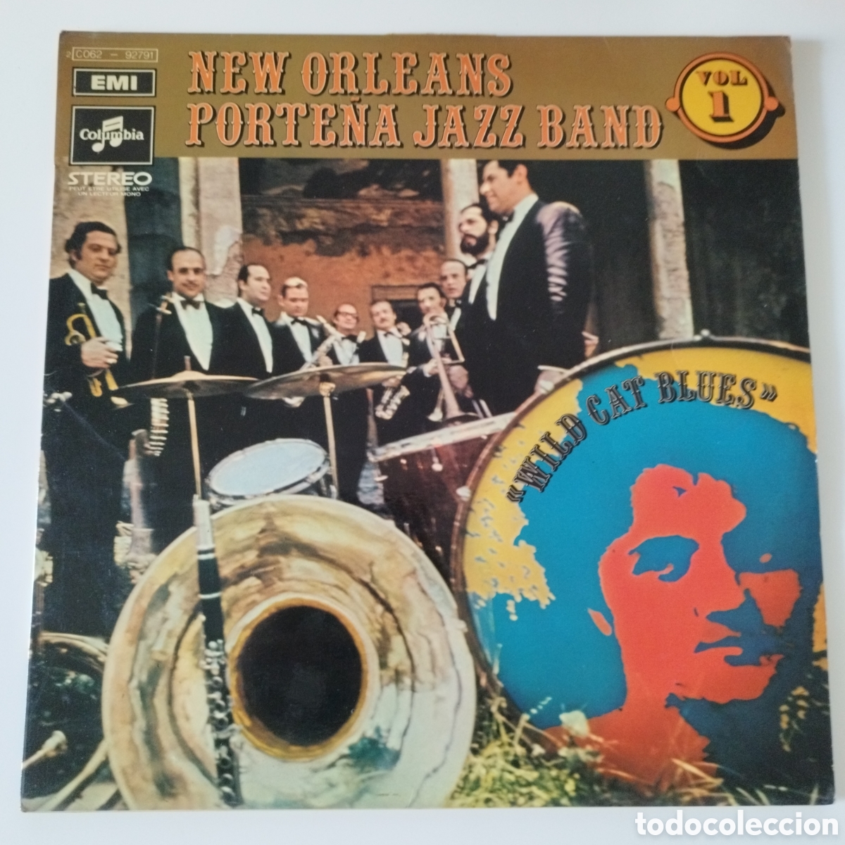 Discos de vinilo: VINILO LP / NEW ORLEANS PORTE&Ntilde;A JAZZ BAND VOL 1 / WILD CAT BLUES / COLUMBIA / UNICO EN TC