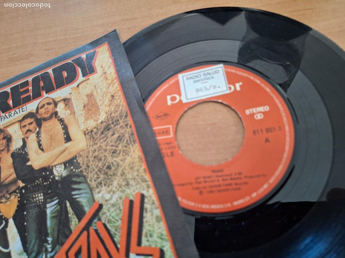 Discos de vinilo: TRAKS (GET READY) SINGLE ESPA&Ntilde;A 1983 (EPI28) - Foto 2