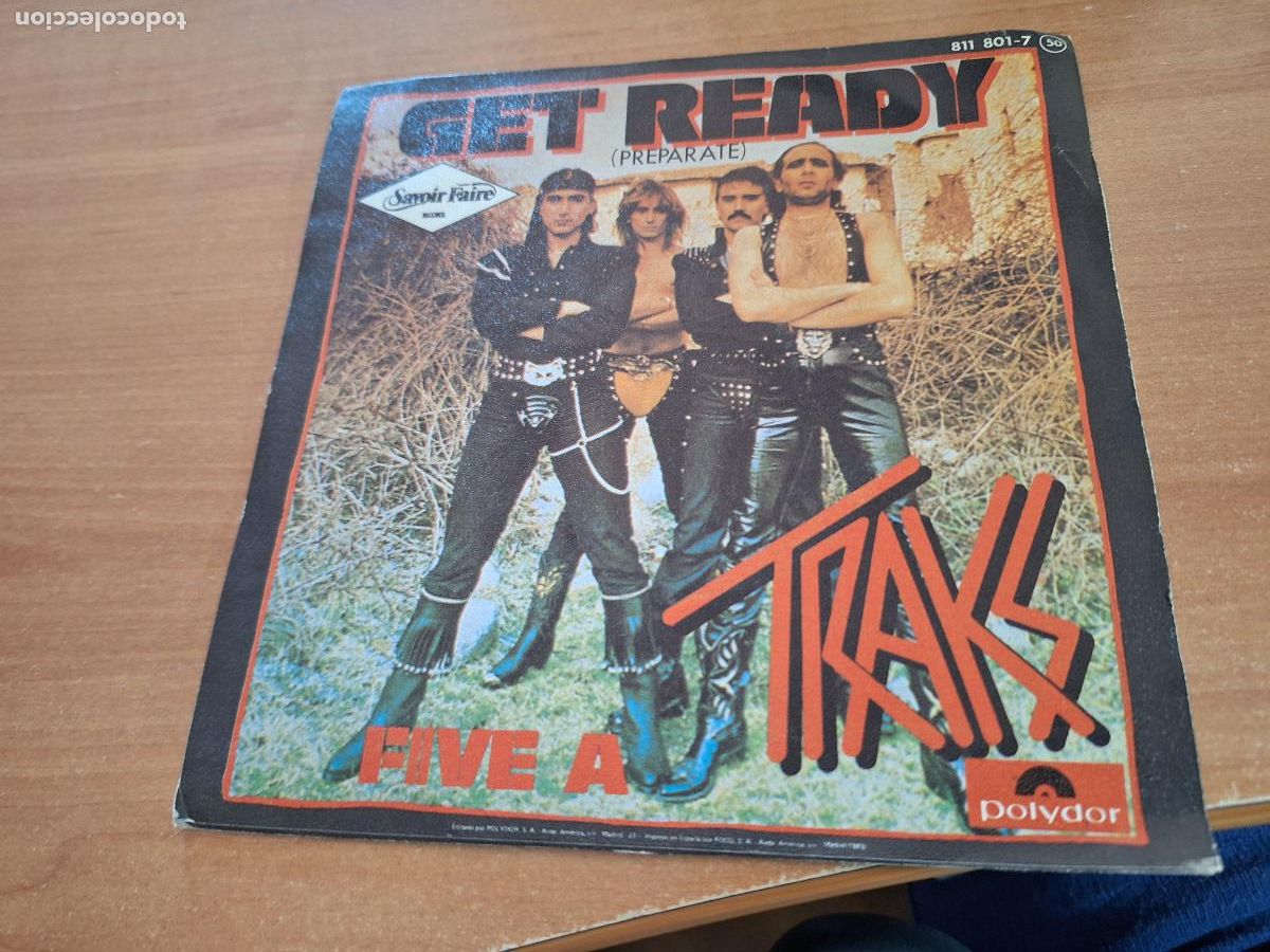 Discos de vinilo: TRAKS (GET READY) SINGLE ESPA&Ntilde;A 1983 (EPI28) - Foto 3