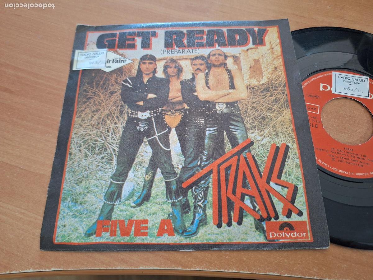 Discos de vinilo: TRAKS (GET READY) SINGLE ESPA&Ntilde;A 1983 (EPI28) - Foto 1