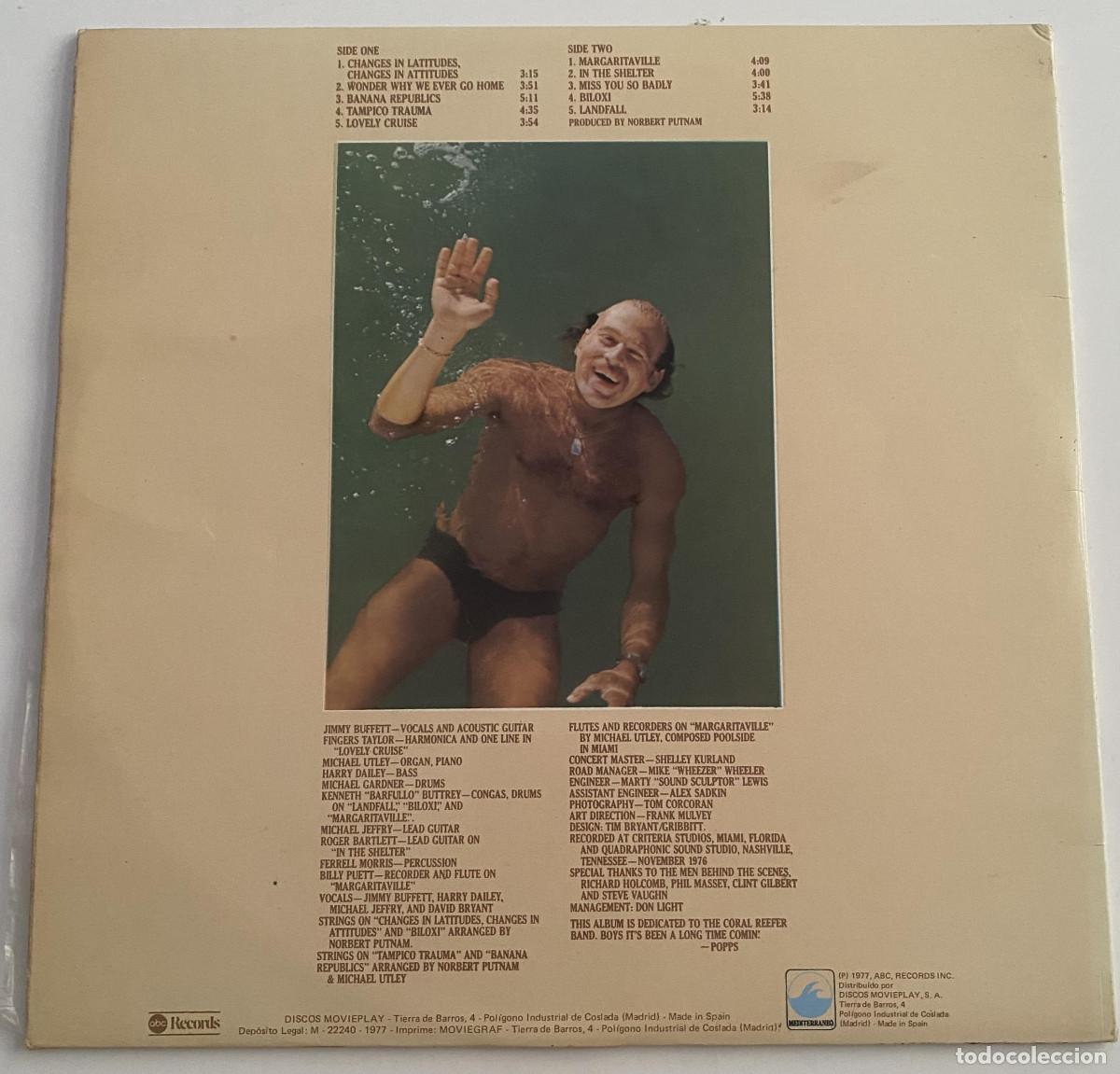 Discos de vinilo: JIMMY BUFFETT - CHANGES IN ATTITUDE - LP - ABC RECORDS - 1977 - Foto 3