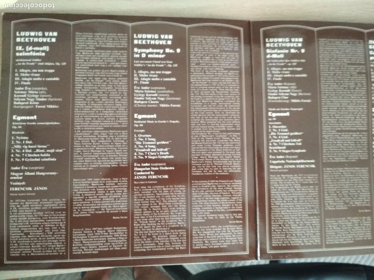 Discos de vinilo: beethoven, symphony n 9, ferencsik, 2 LPS - Foto 6