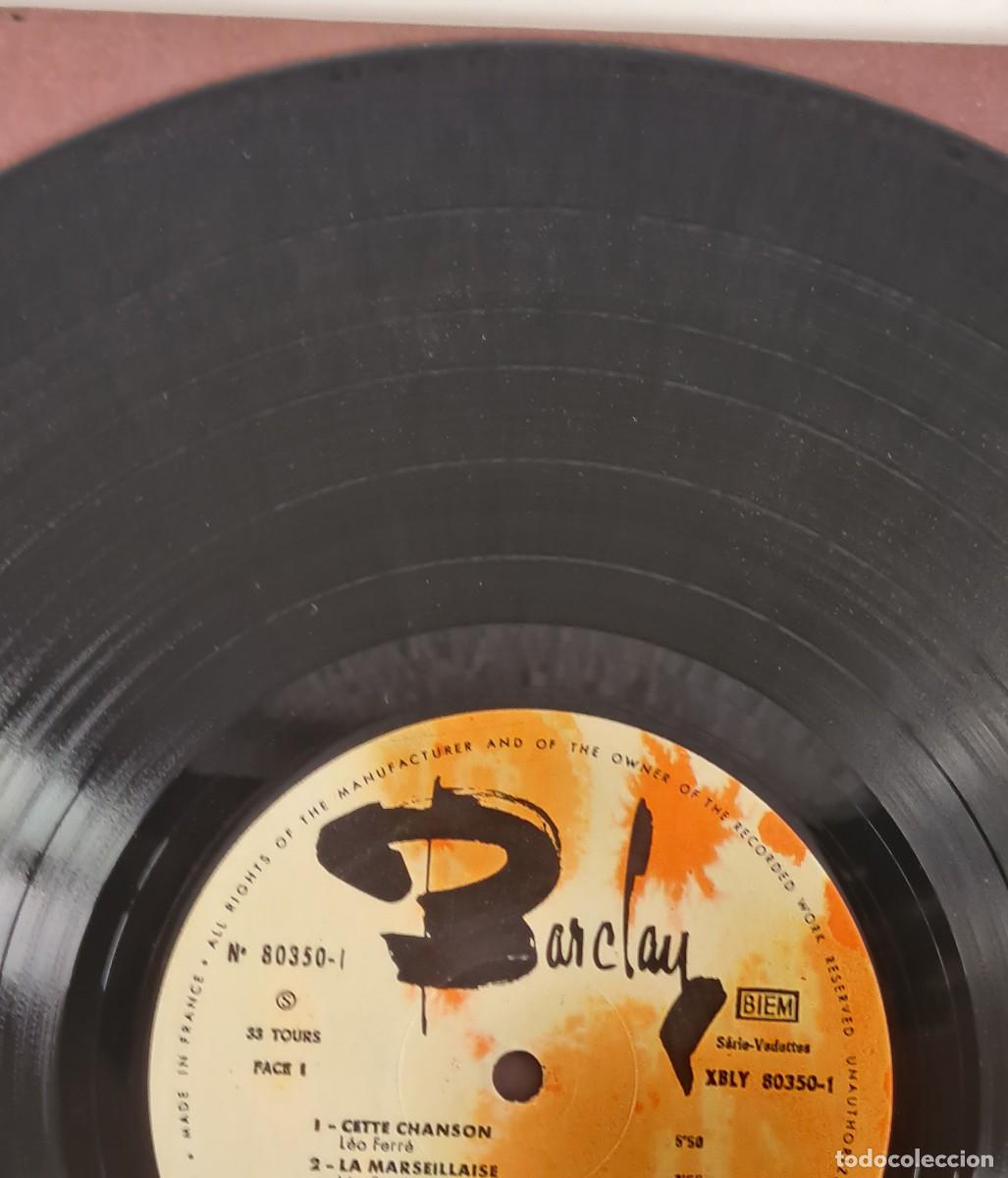 Discos de vinilo: L&eacute;o Ferr&eacute; - Disco Vinilo - Canci&oacute;n Francesa - Foto 10