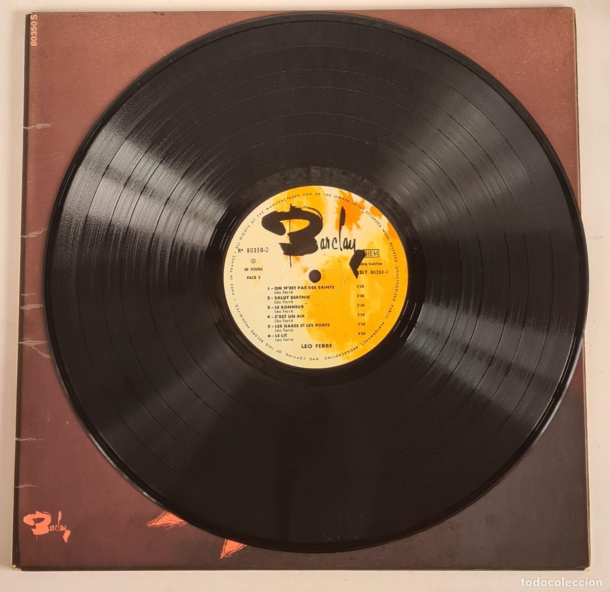 Discos de vinilo: L&eacute;o Ferr&eacute; - Disco Vinilo - Canci&oacute;n Francesa - Foto 15