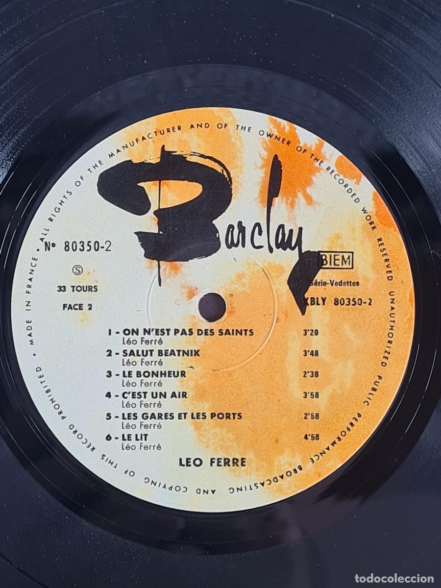 Discos de vinilo: L&eacute;o Ferr&eacute; - Disco Vinilo - Canci&oacute;n Francesa - Foto 16