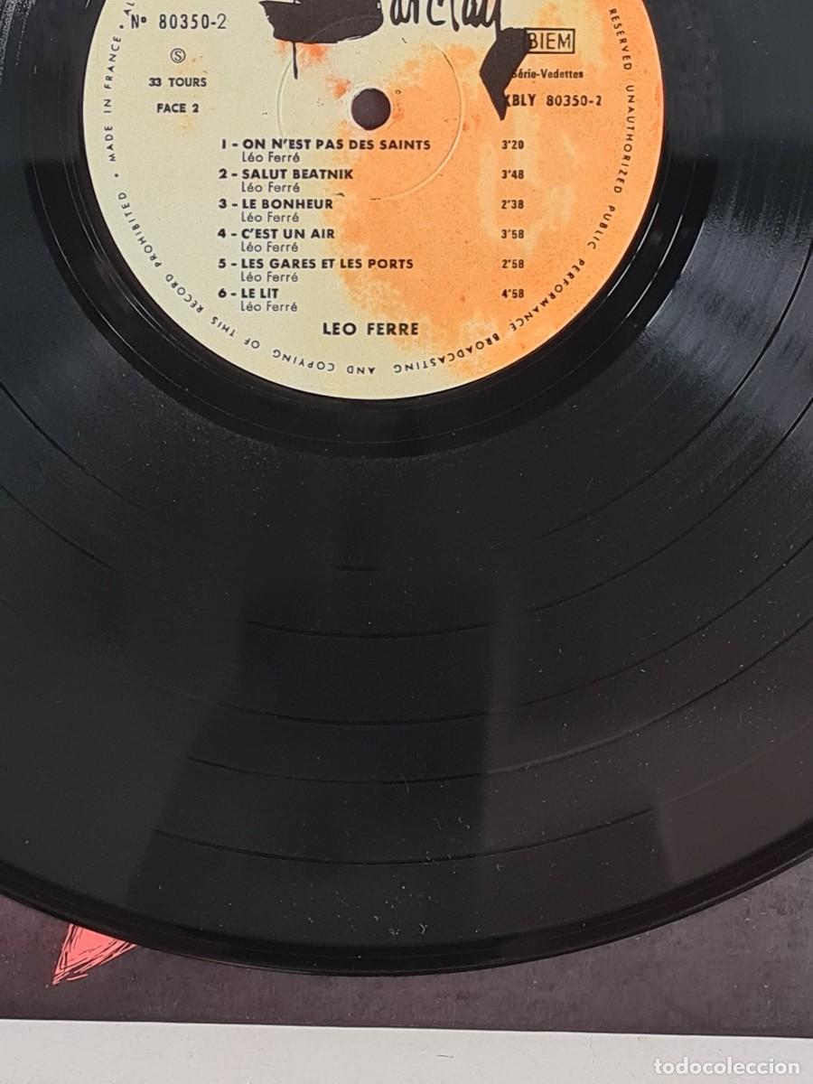Discos de vinilo: L&eacute;o Ferr&eacute; - Disco Vinilo - Canci&oacute;n Francesa - Foto 20