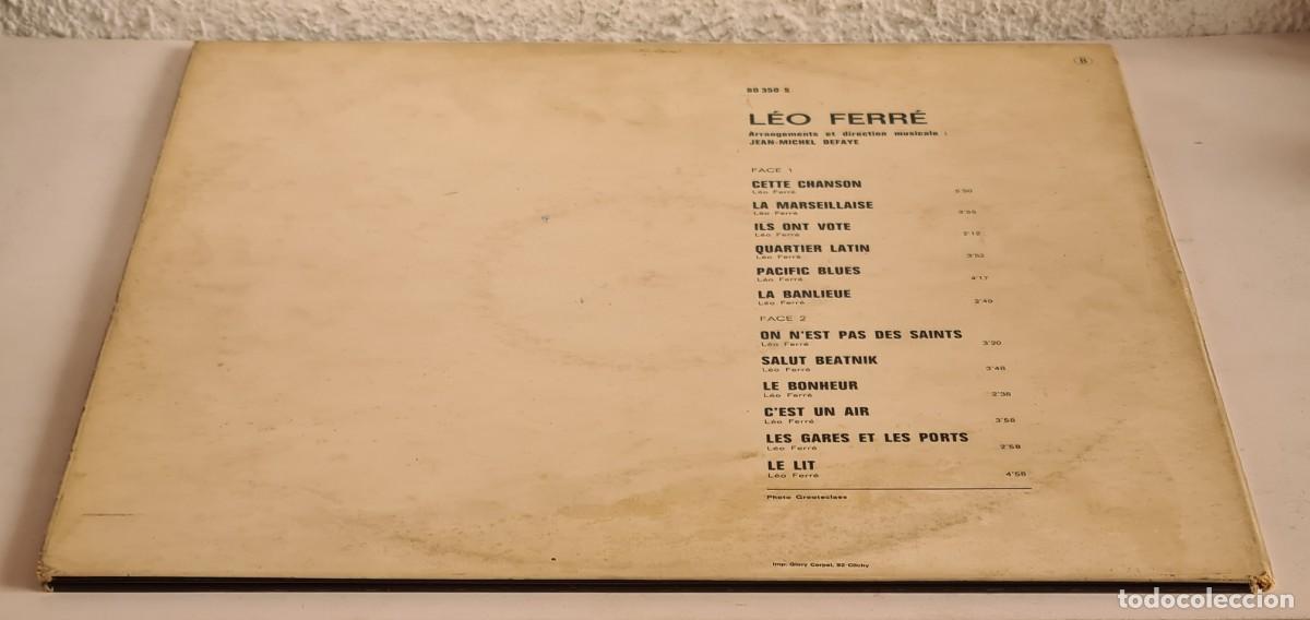 Discos de vinilo: L&eacute;o Ferr&eacute; - Disco Vinilo - Canci&oacute;n Francesa - Foto 23
