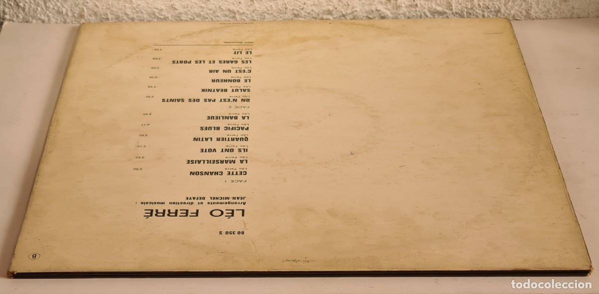 Discos de vinilo: L&eacute;o Ferr&eacute; - Disco Vinilo - Canci&oacute;n Francesa - Foto 25
