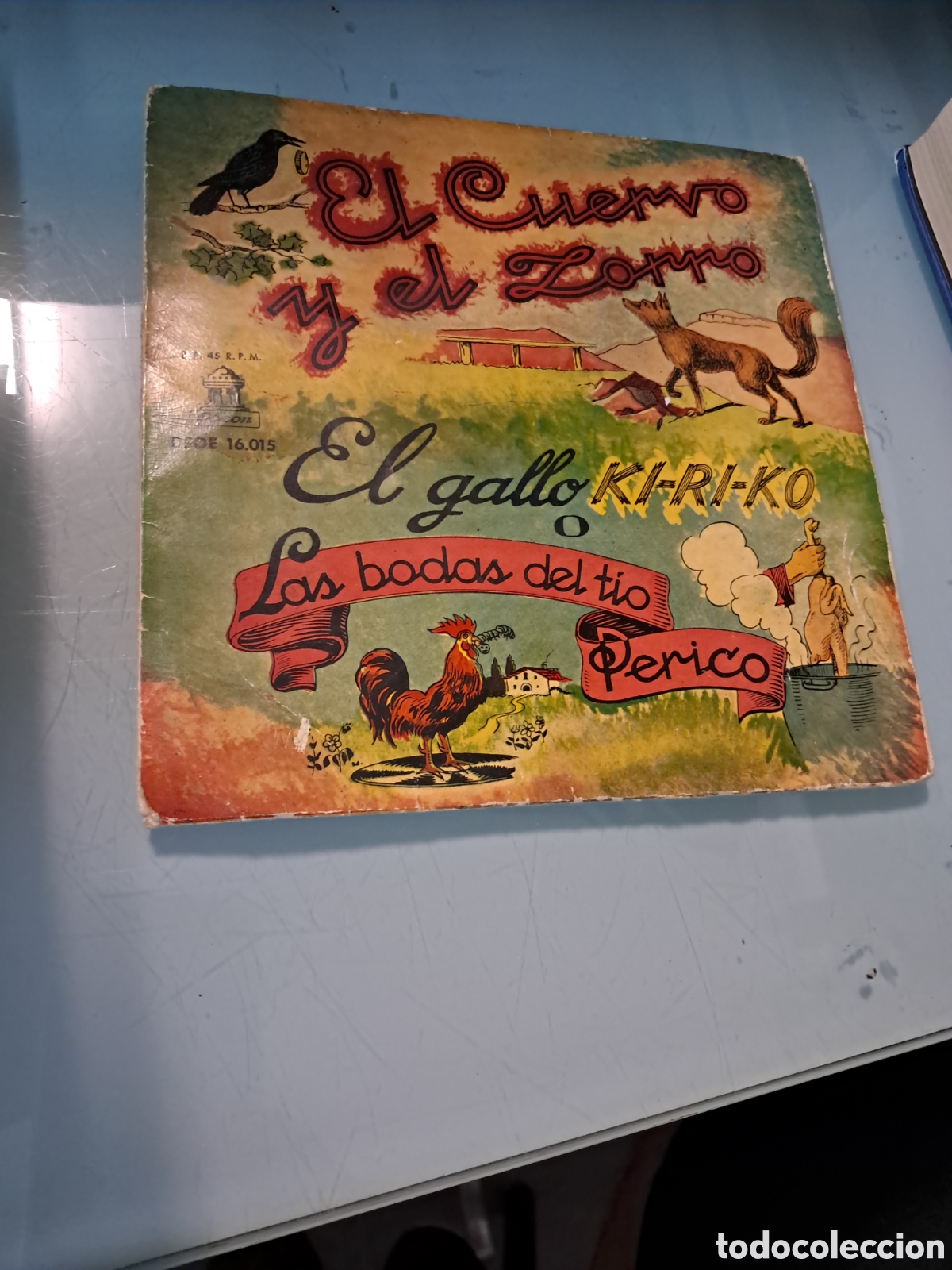Discos de vinilo: El cuervo y el zorro ,single, Odeon - Foto 1