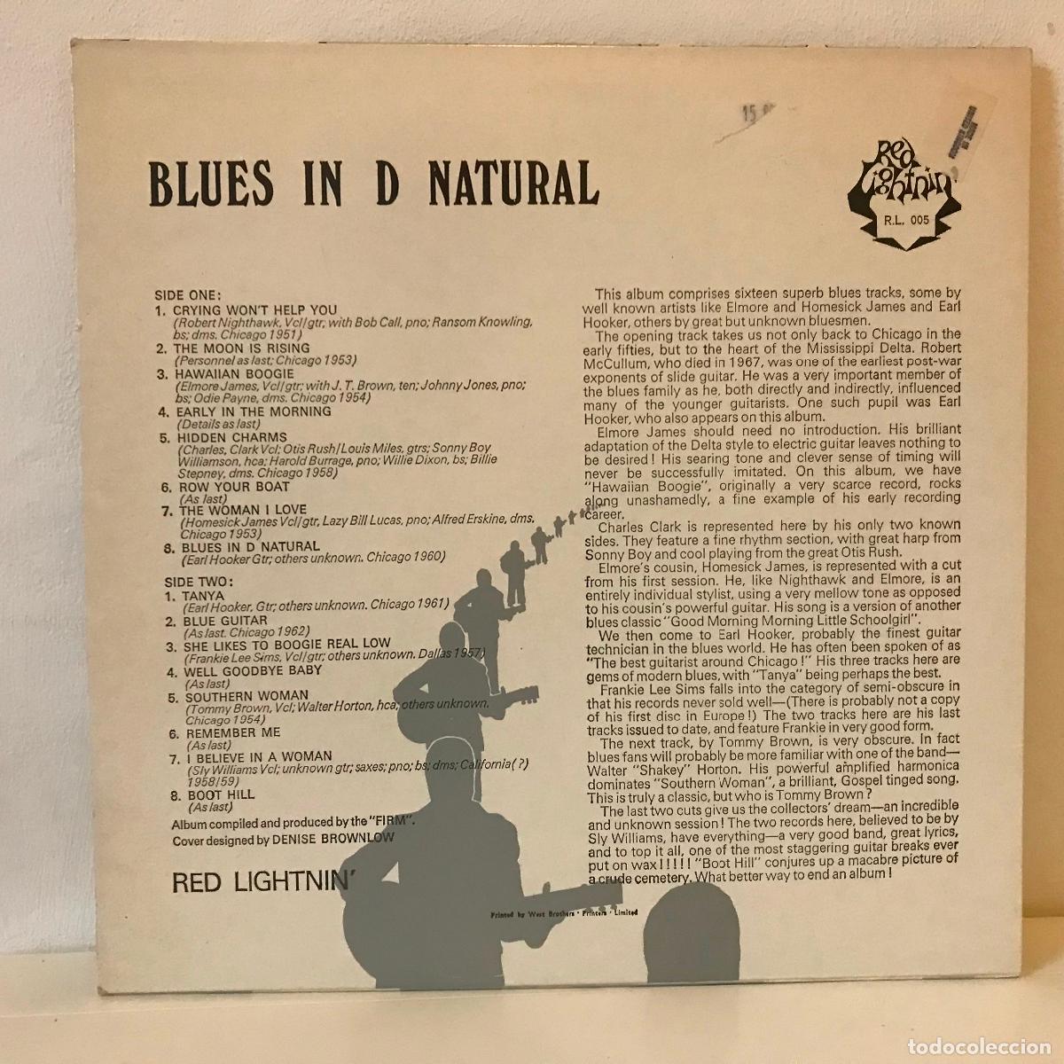Discos de vinilo: Blues in d Natural. LP. - Foto 2