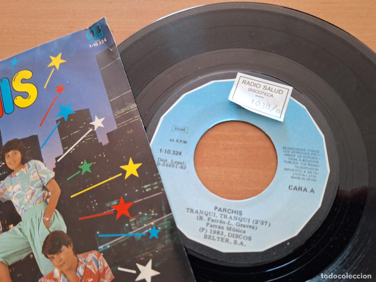 Discos de vinilo: PARCHIS (TRANQUI TRANQUI) SINGLE ESPA&Ntilde;A 1983 (EPI28) - Foto 2