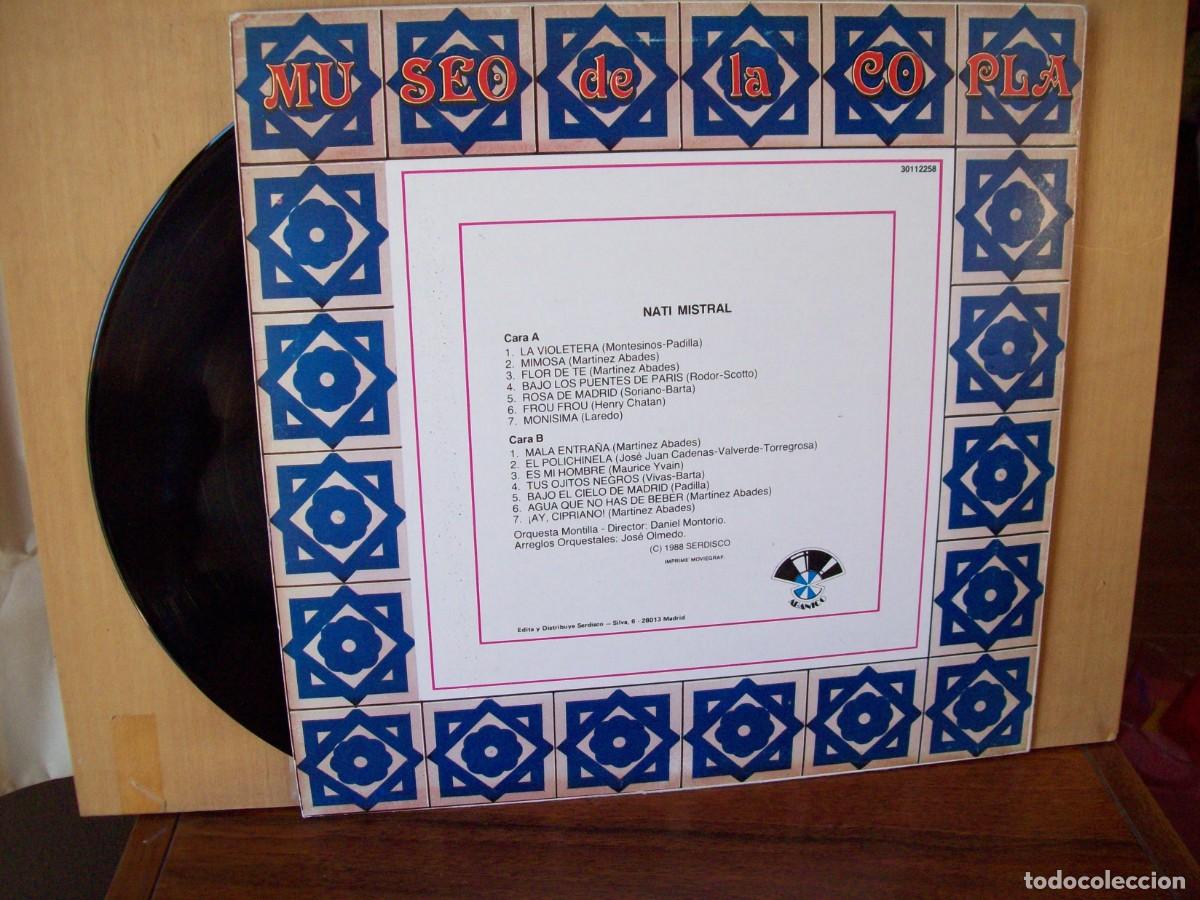 Discos de vinilo: NATI MISTRAL - MUSEO DE LA COPLA - LP 1988 - Foto 2