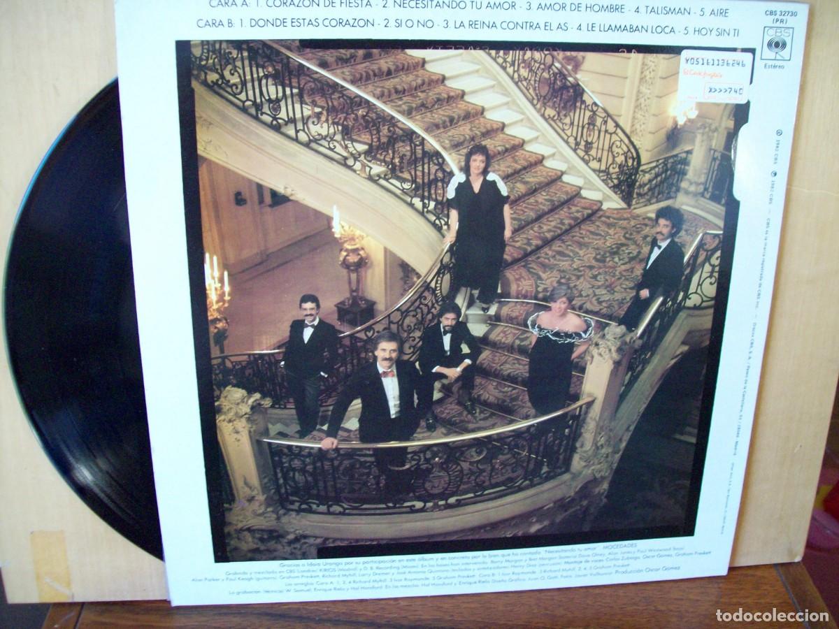 Discos de vinilo: MOCEDADES - AMOR DE HOMBRE - LP - Foto 2