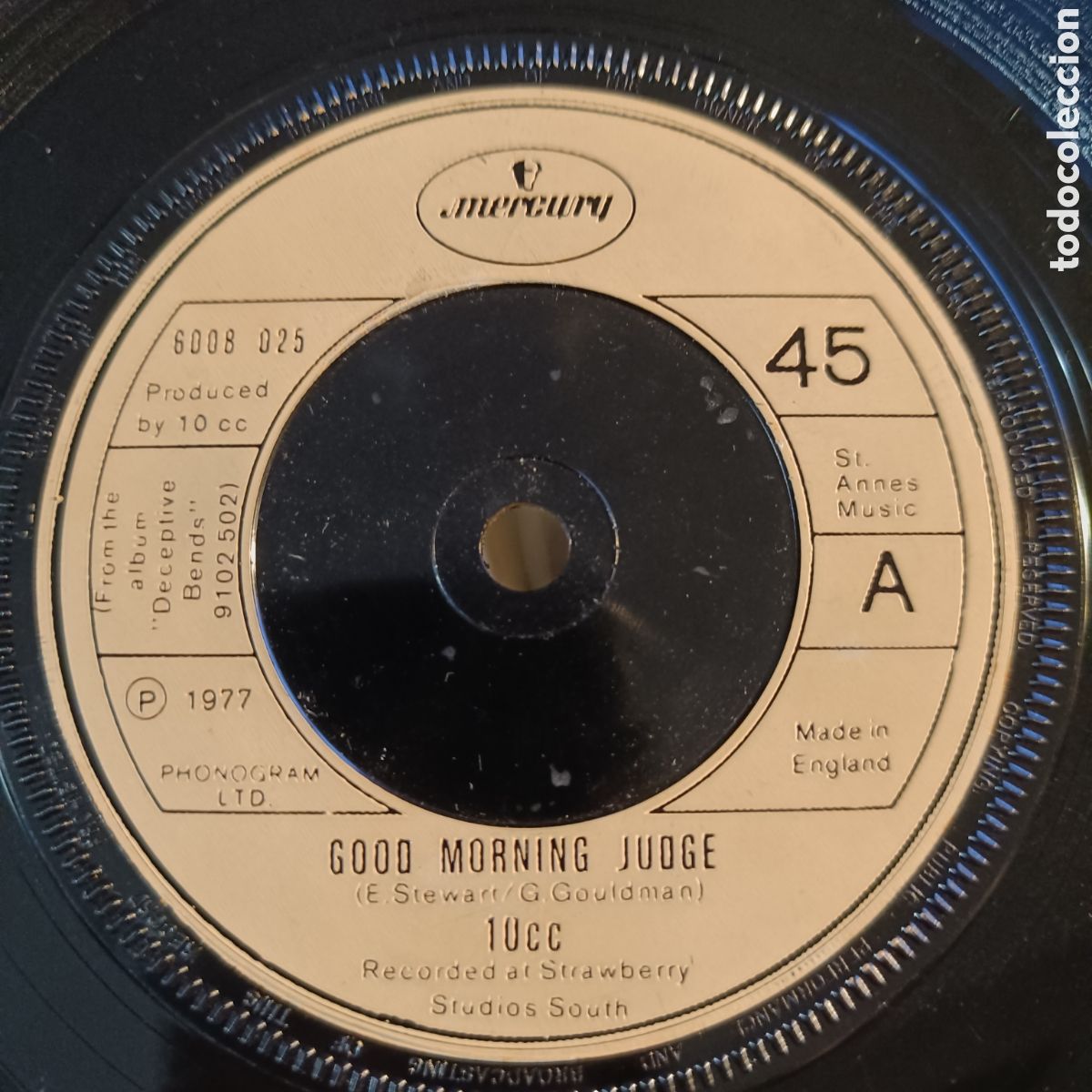 Discos de vinilo: 10cc &ndash; Good Morning Judge - Foto 1