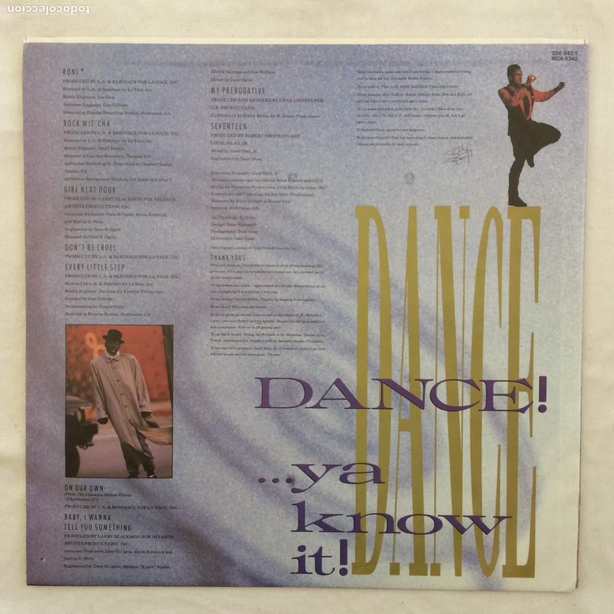 Discos de vinilo: Bobby Brown &lrm;&ndash; Dance!...Ya Know It! Germany 1989 MCA Records - Foto 3