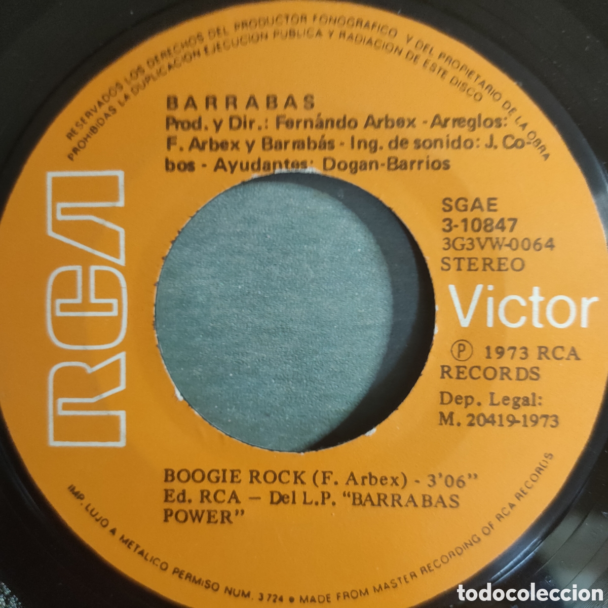 Discos de vinilo: Barrabas &ndash; Boogie Rock . 1973 original Spain disco 7&rdquo; vinilo - Foto 3