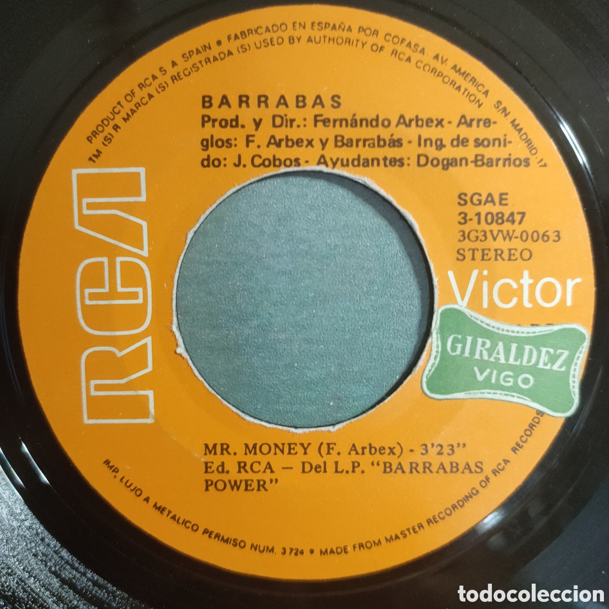 Discos de vinilo: Barrabas &ndash; Boogie Rock . 1973 original Spain disco 7&rdquo; vinilo - Foto 4