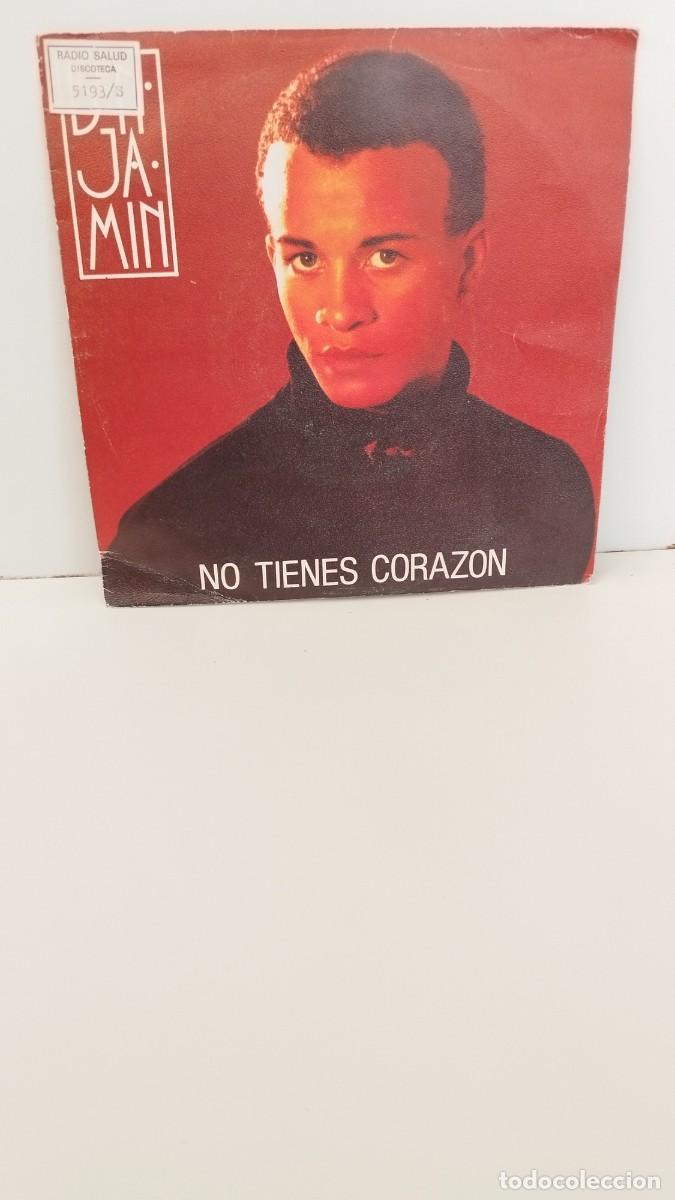 Discos de vinilo: Benjam&iacute;n - no tienes coraz&oacute;n. Single - Foto 1