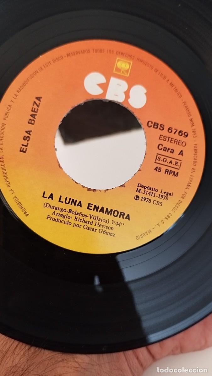 Discos de vinilo: Elsa Baeza - la Luna enamora. Single - Foto 2