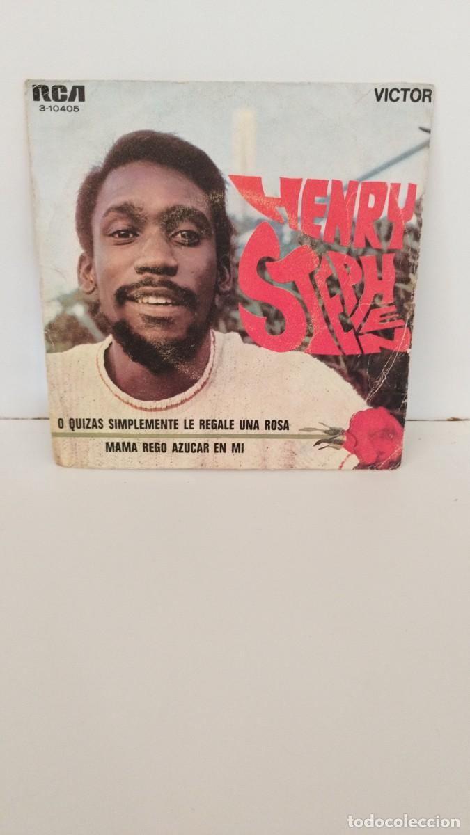 Discos de vinilo: Henry Stephen &ndash; O Quiz&aacute;s Simplemente Le Regale Una Rosa. Single - Foto 1
