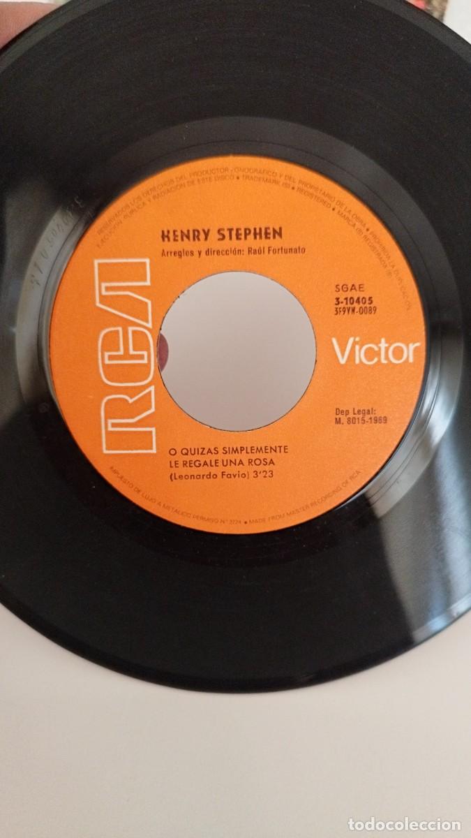 Discos de vinilo: Henry Stephen &ndash; O Quiz&aacute;s Simplemente Le Regale Una Rosa. Single - Foto 4