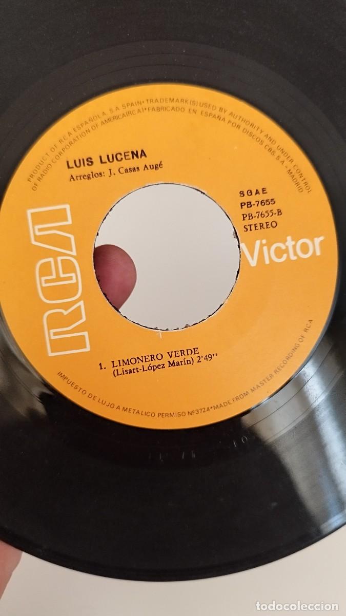 Discos de vinilo: LUIS LUCENA UNA CANCION DE ESPA&Ntilde;A. Single - Foto 2