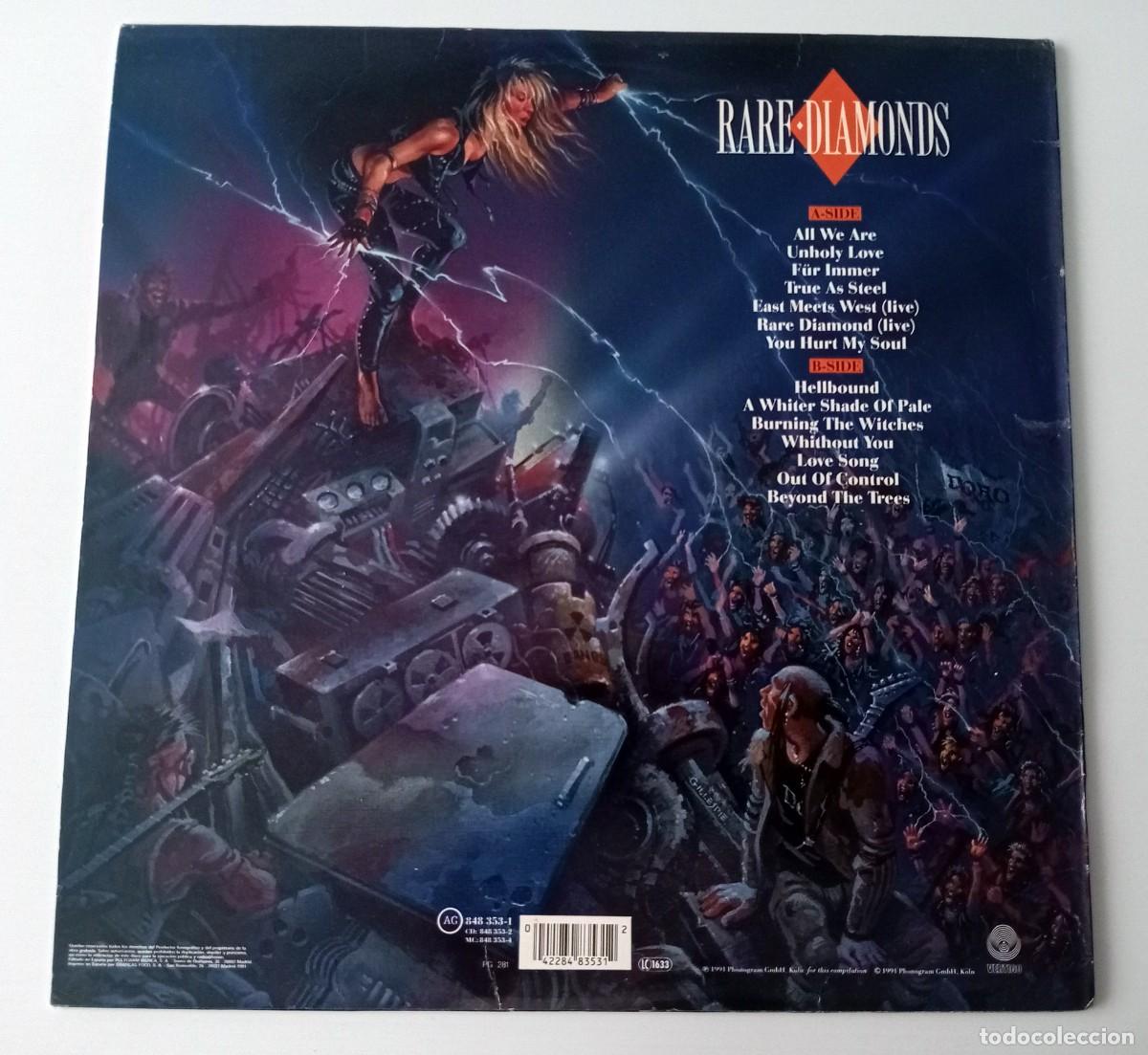 Discos de vinilo: LP DORO / WARLOCK - RARE DIAMONDS - Foto 2