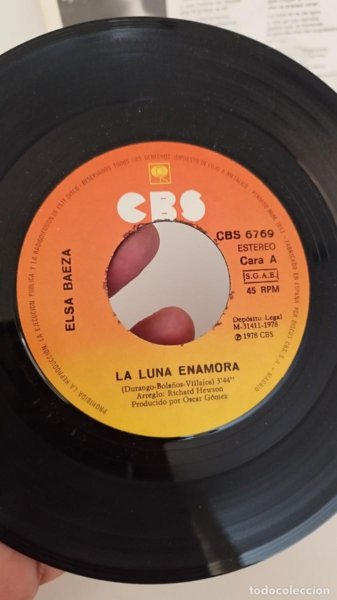 Discos de vinilo: Elsa Baeza ,la Luna enamora. Single - Foto 2