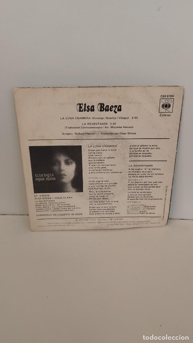 Discos de vinilo: Elsa Baeza ,la Luna enamora. Single - Foto 3