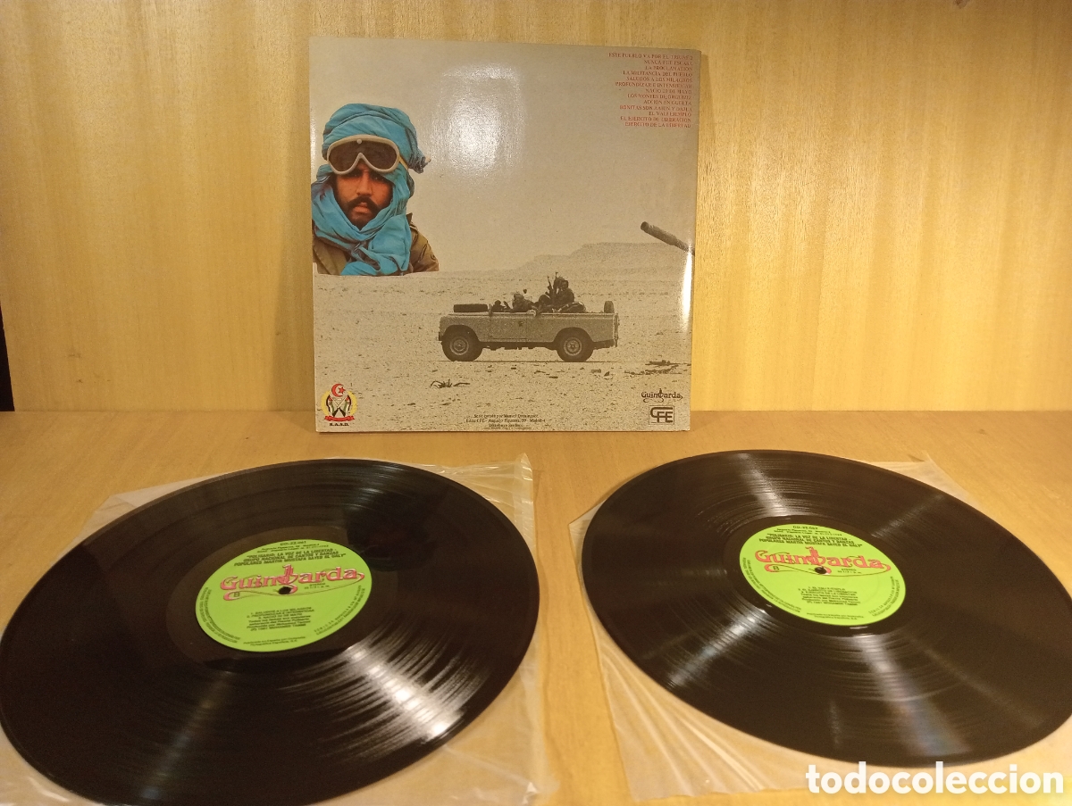 Discos de vinilo: Polisario Vencera. M&aacute;rtir El Uali Mustaf&aacute; Sayed. - Foto 3