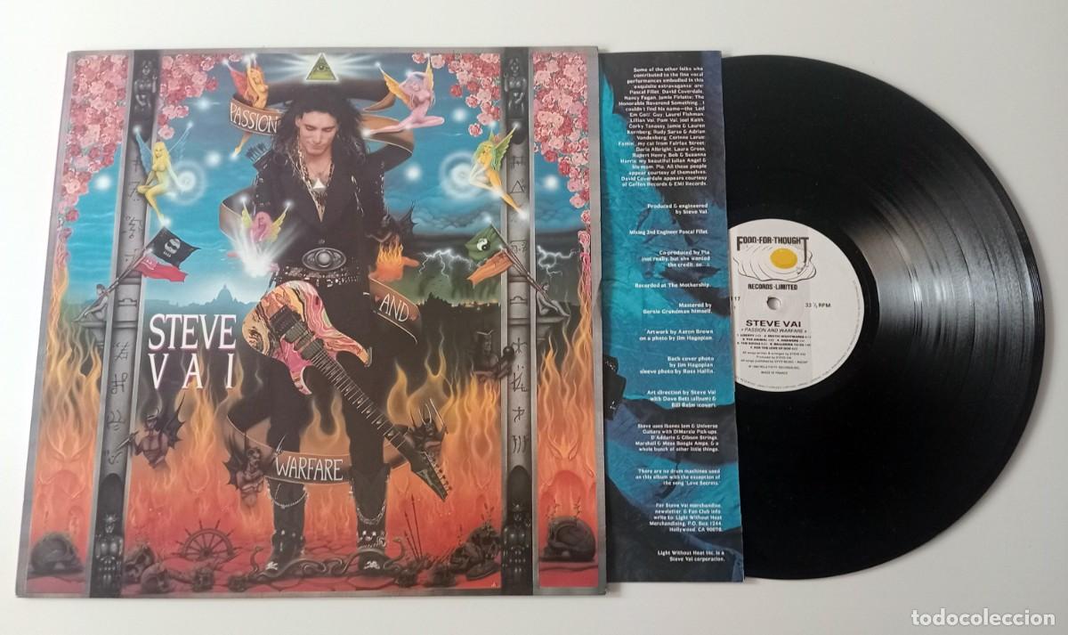 Discos de vinilo: LP STEVE VAI - PASSION AND WARFARE - Foto 3