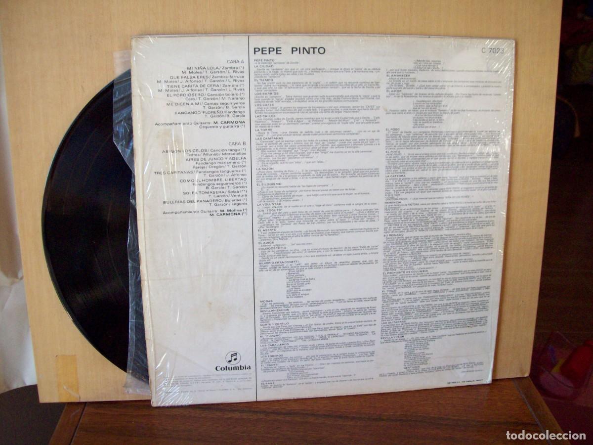 Discos de vinilo: PEPE PINTO - LP 1969 FABRICADO EN ESPA&Ntilde;A - Foto 2