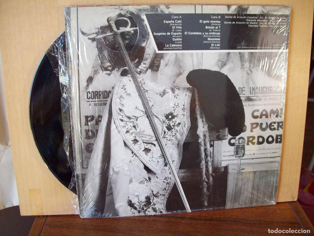 Discos de vinilo: PASODOBLES - LP 1984 10 CANCIONES - Foto 2