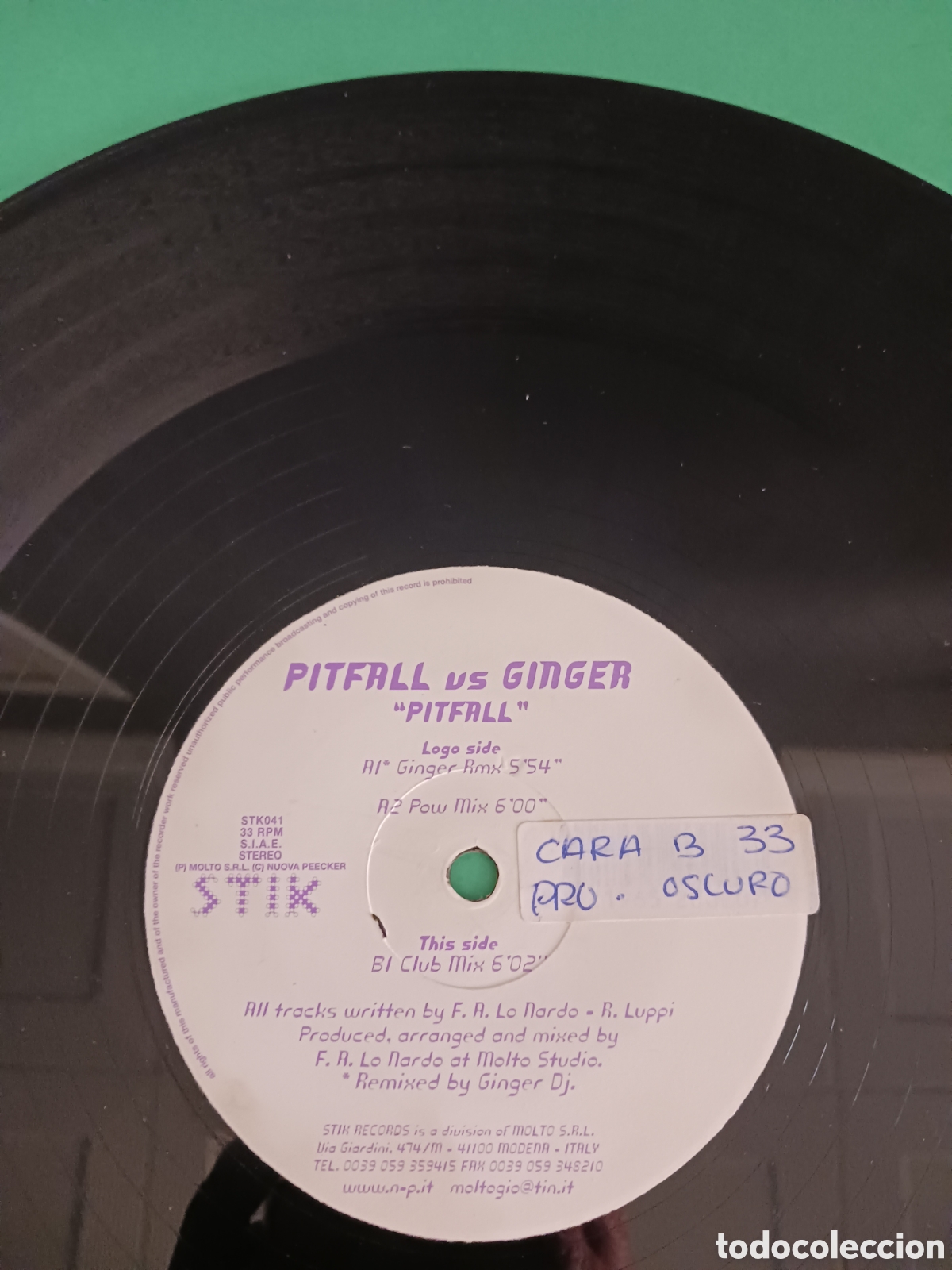 Discos de vinilo: Vinilo PITFALL vs GINGER &rdquo; PITFALL&rdquo; - Foto 2