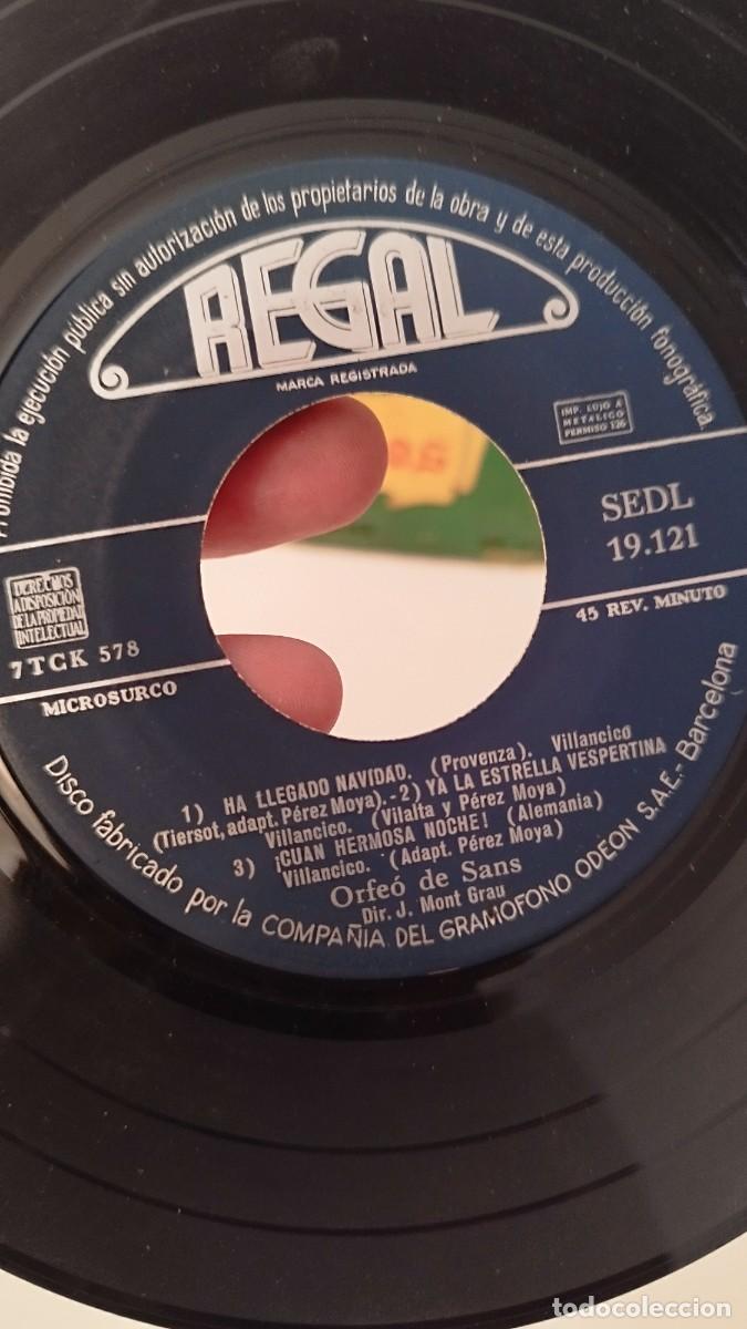 Discos de vinilo: Villancicos ORFE&Oacute; DE SANS. Ep - Foto 2