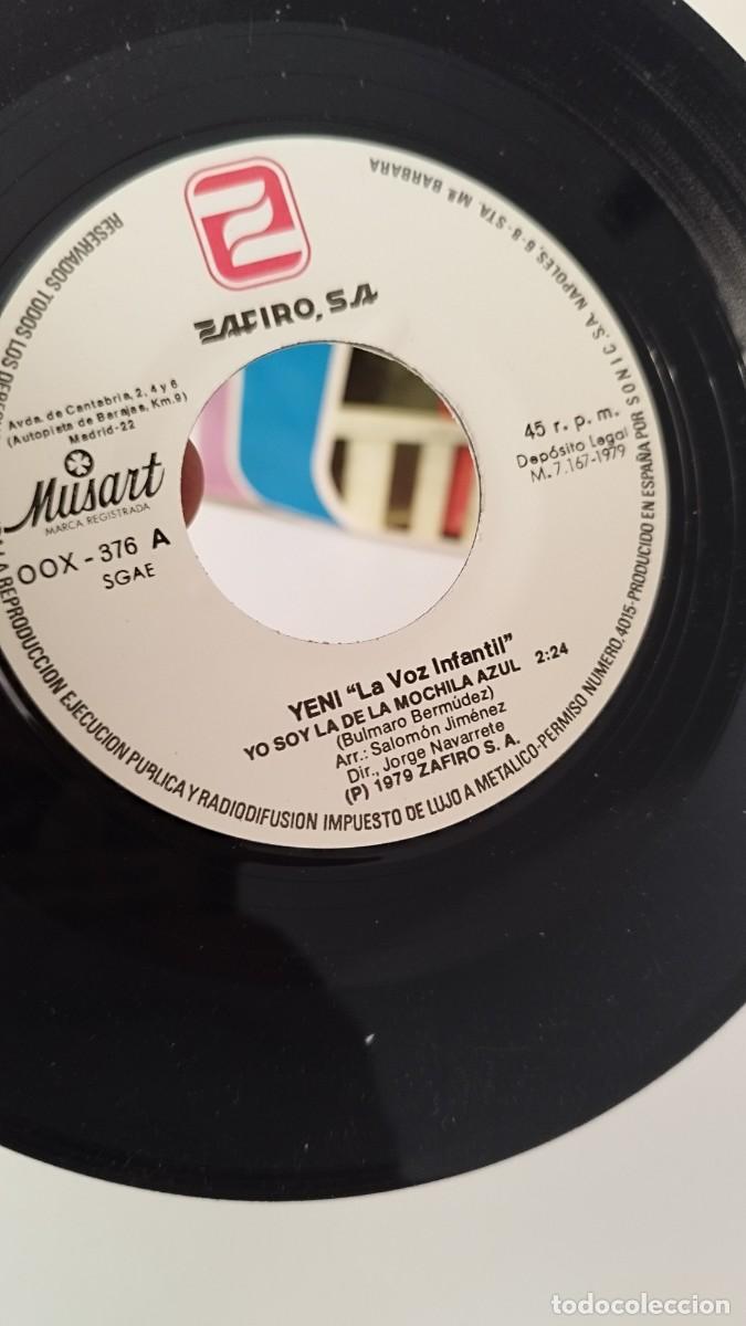 Discos de vinilo: Yeni - yo soy la de la mochila azul. Single - Foto 2
