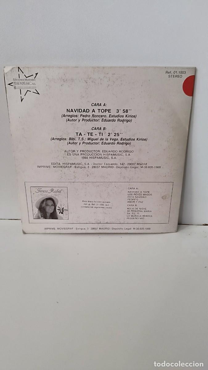 Discos de vinilo: Teresa Rabal Navidad.... a Tope!. Single - Foto 3