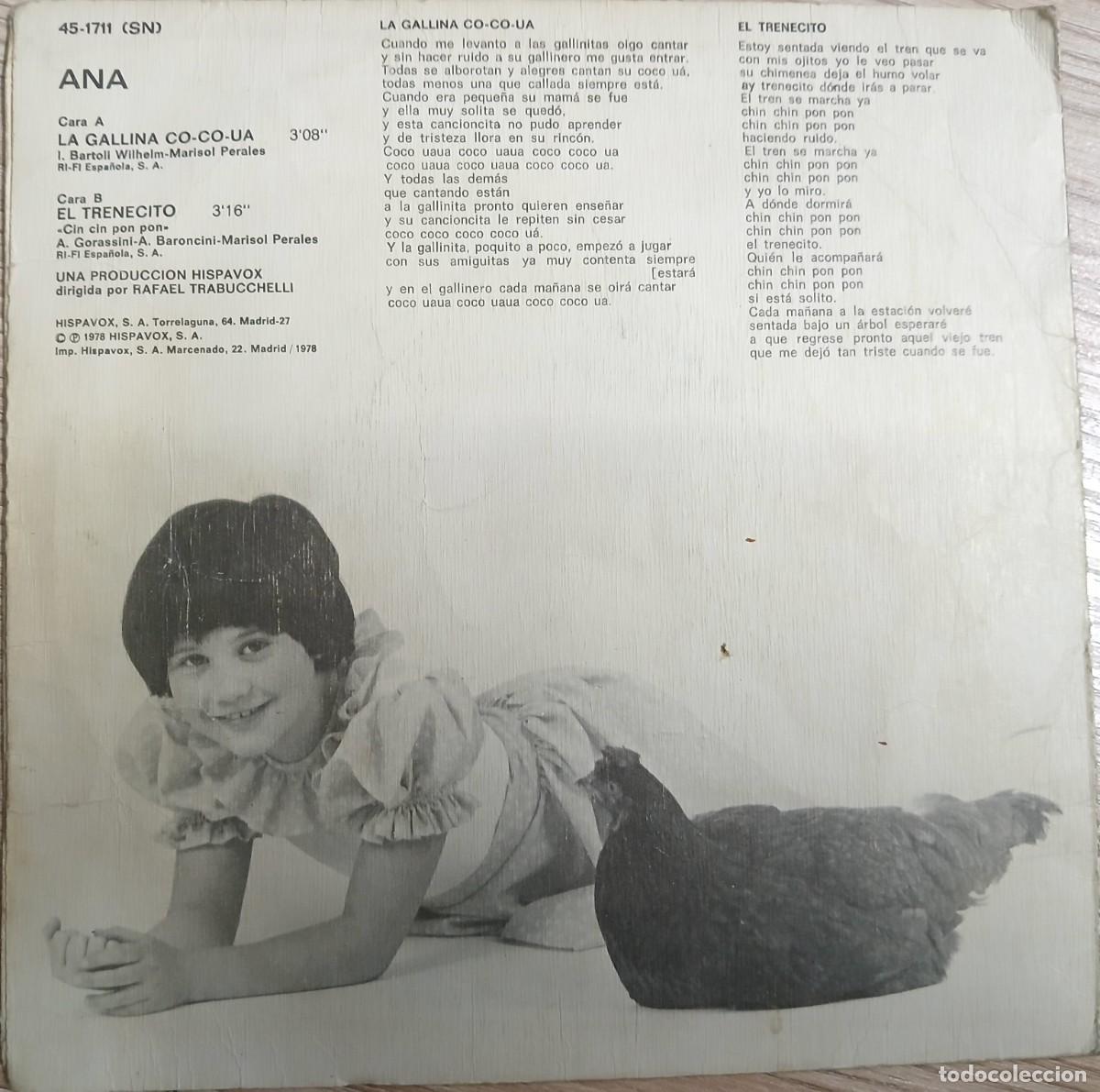 Discos de vinilo: Disco vinilo single Ana - Foto 2