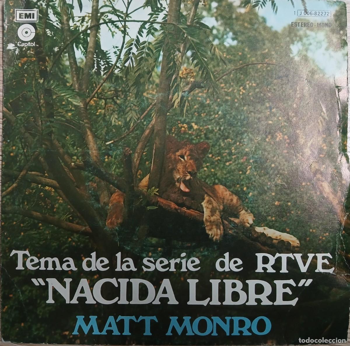 Discos de vinilo: Disco vinilo single Matt Monro (Nacida libre) - Foto 1