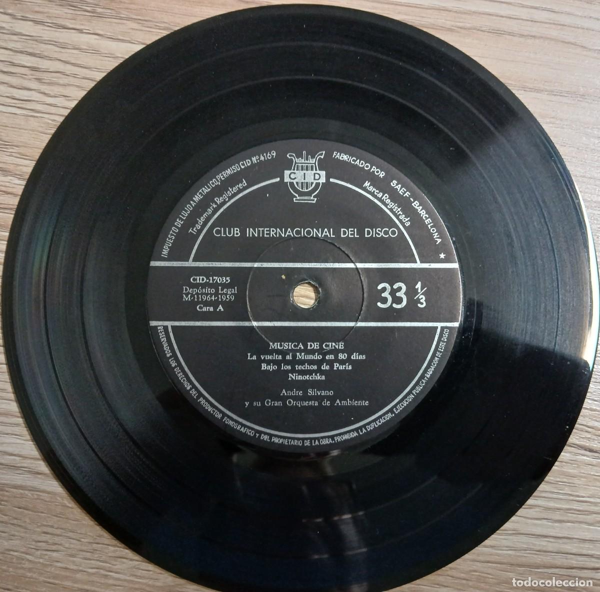 Discos de vinilo: Disco vinilo single Musica de cine (Sin funda) - Foto 2